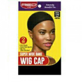 Red by Kiss Super Wide Band Cap Black HWC05 2PCS (Extra Long Size) Red by Kiss Super Wide Band Cap Black HWC05 2PCS (Extra Long Size)